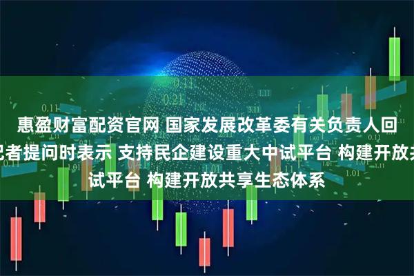 惠盈财富配资官网 国家发展改革委有关负责人回答证券时报记者提问时表示 支持民企建设重大中试平台 构建开放共享生态体系